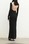 Marc Le Bihan Stretch Pleated Stretch Bandeau Dress or Skirt Collection MLB-25900-HEI Black Long Skirt 25900 25901